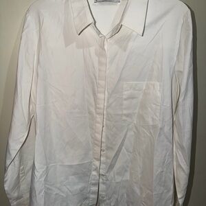 Violeta by Mango Classic woman White Dress Shirt never used